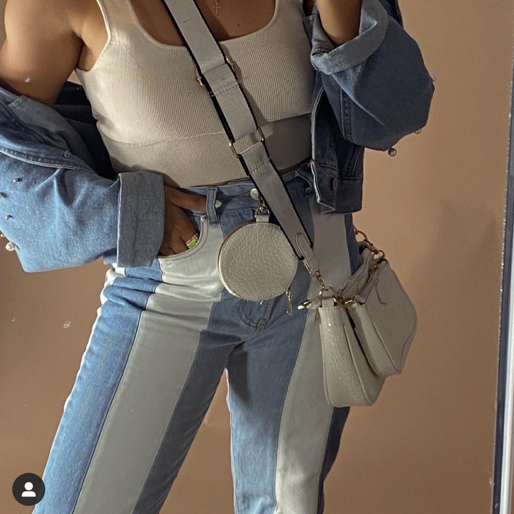 Glassons panelled straight jean